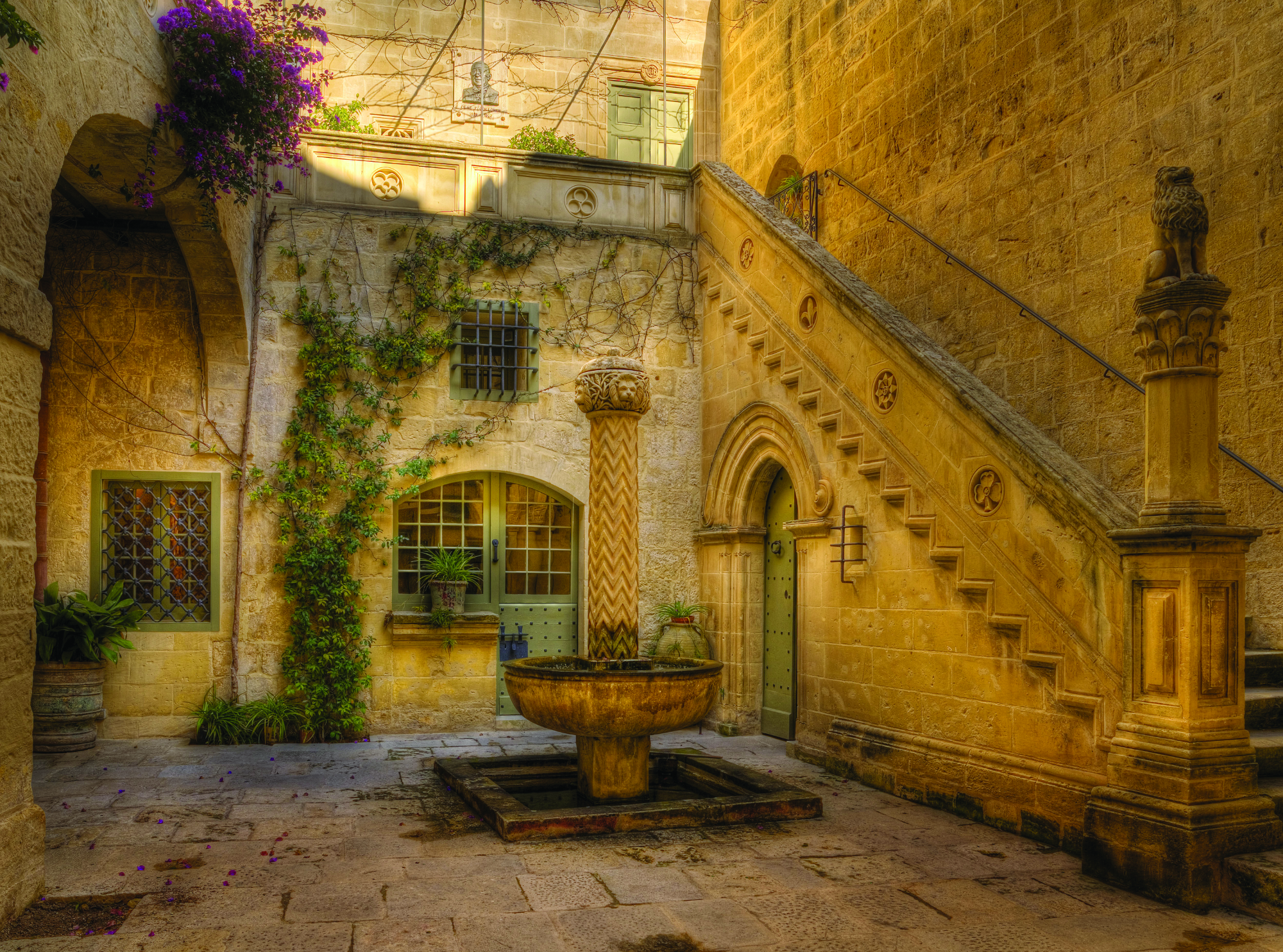 Courtyard at Palazzo Falson