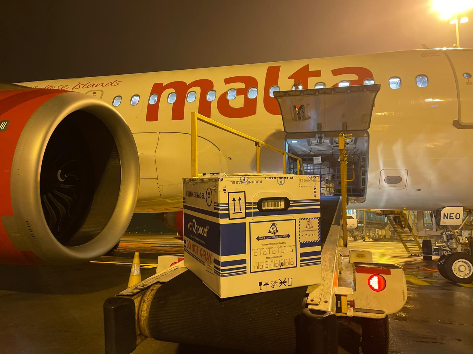 Modern Vaccine Consignment being loaded