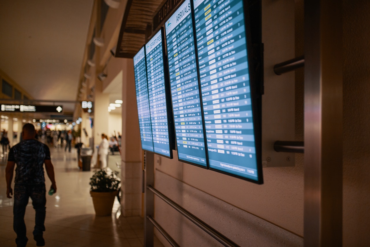 US arrivals airport