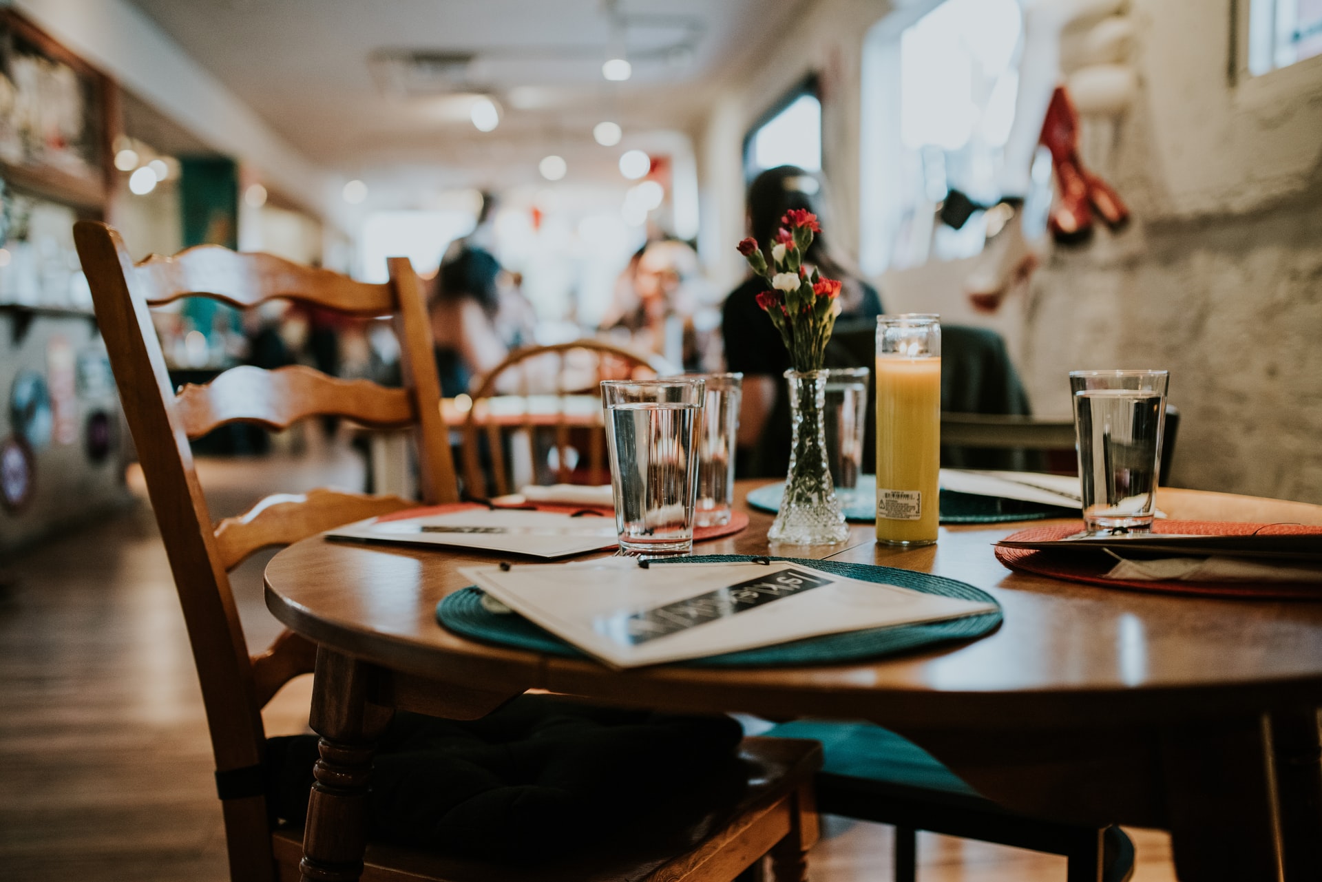 restaurant catering table