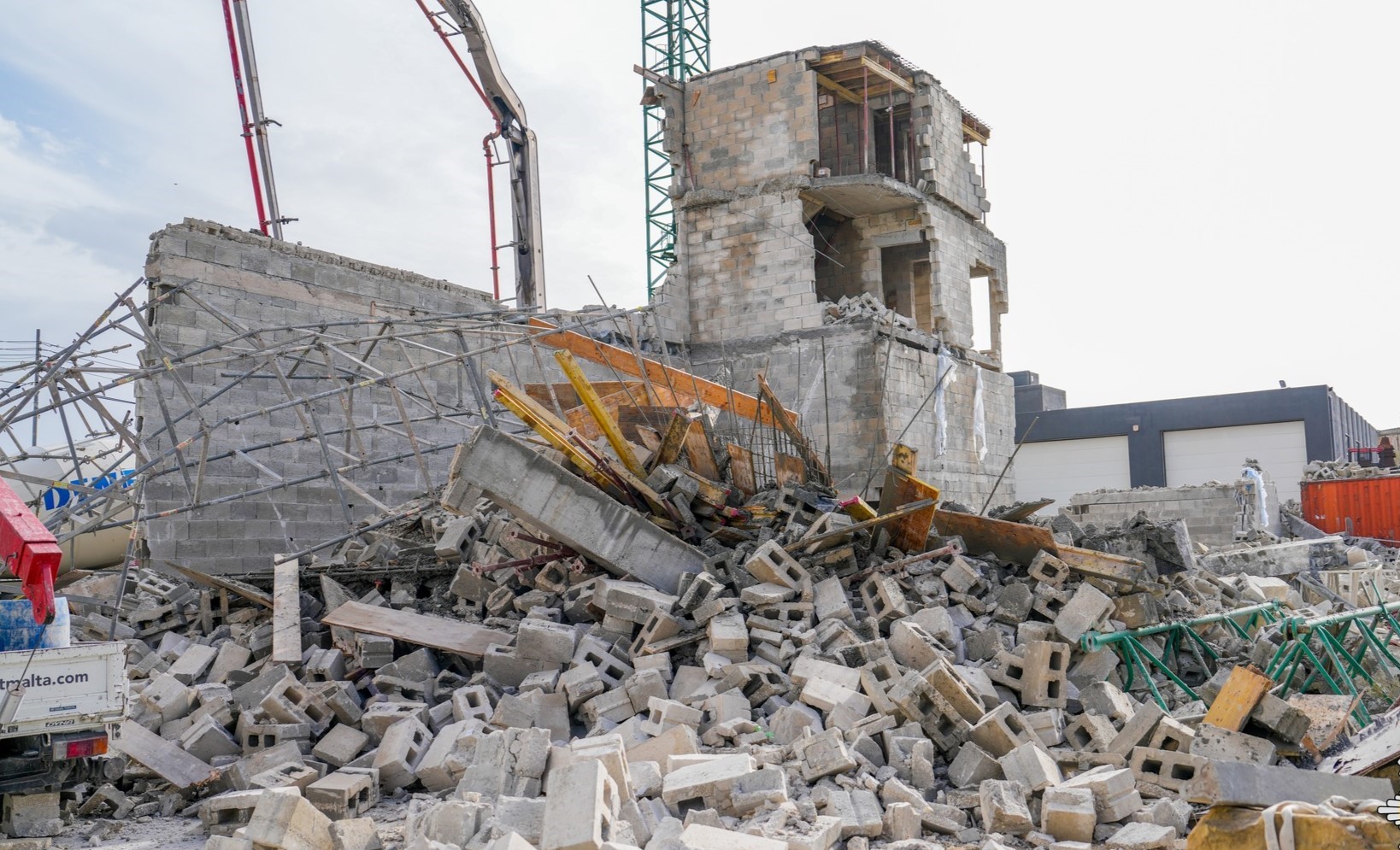 Corradino Collapse (Civil Protection Malta)