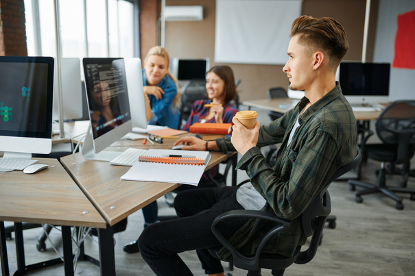 Young office workers