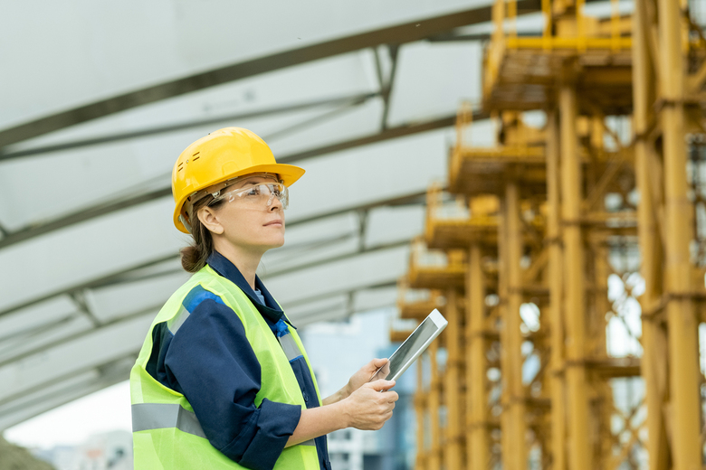 woman construction